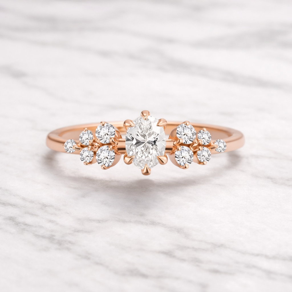 0.70 Karat IGI Sertifikalı Vintage Lab Pırlanta Tektaş Yüzük