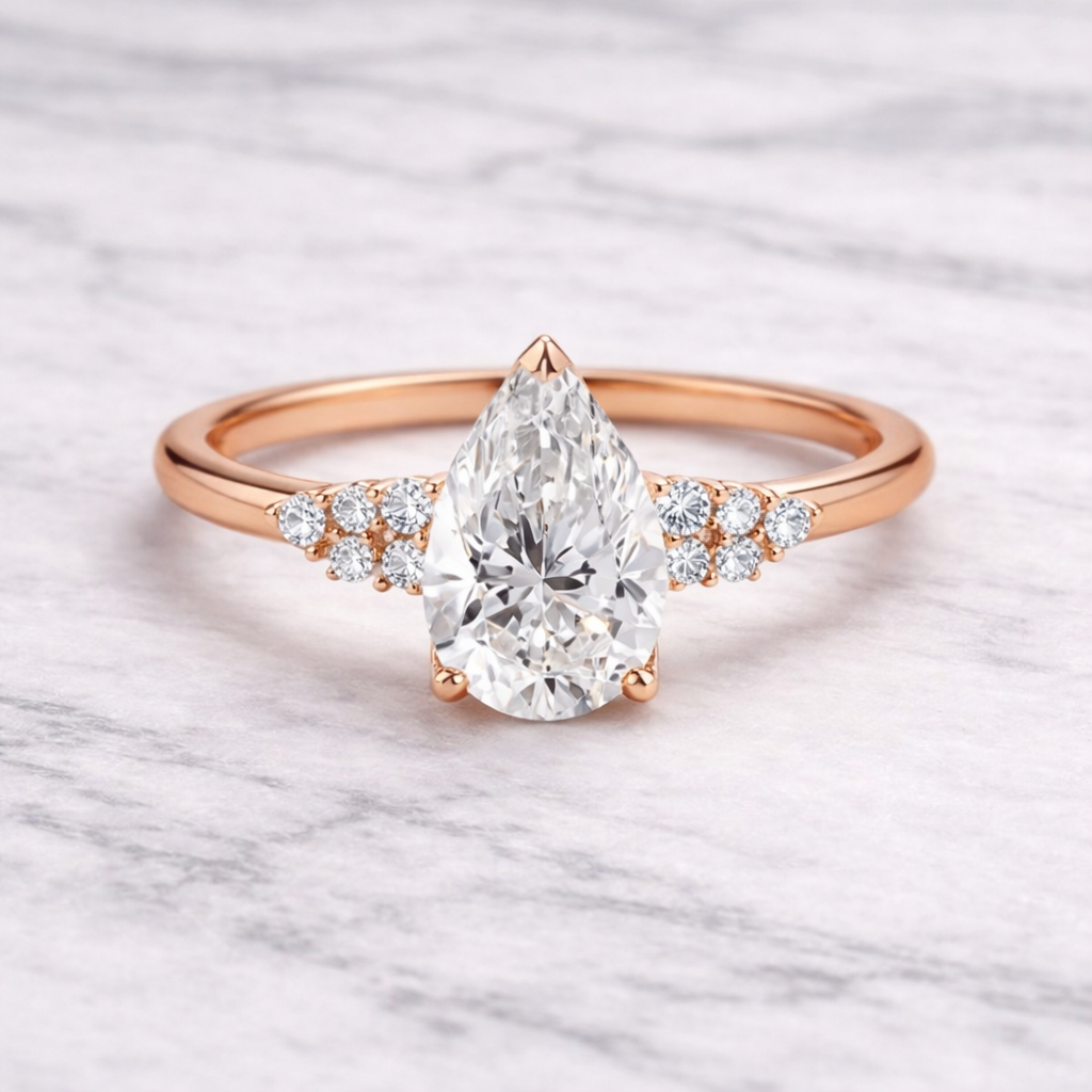 1.20 Karat IGI Sertifikalı Vintage Lab Pırlanta Tektaş Yüzük