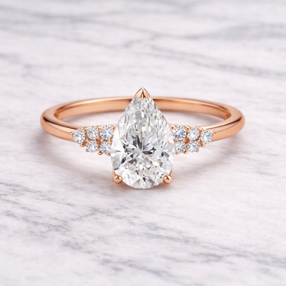 1.20 Karat IGI Sertifikalı Vintage Lab Pırlanta Tektaş Yüzük