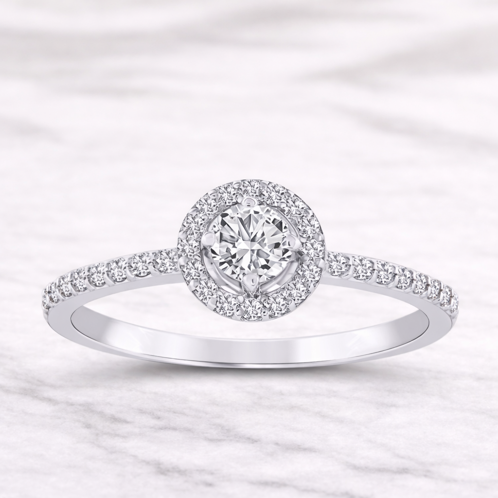 0.60 Karat IGI Sertifikalı Yuvarlak Lab Pırlanta Tektaş Yüzük