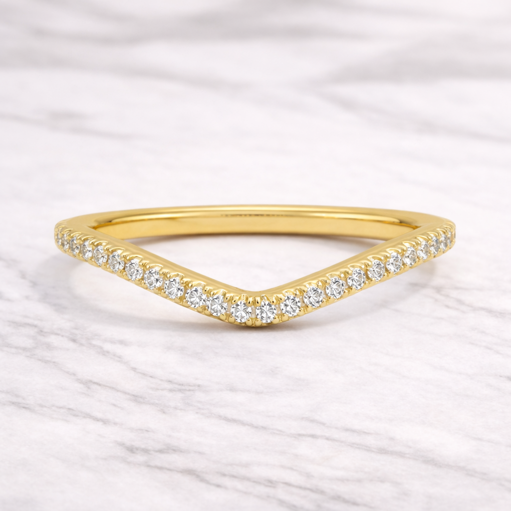 0.20 Karat Lab Pırlanta Yarımtur Yüzük