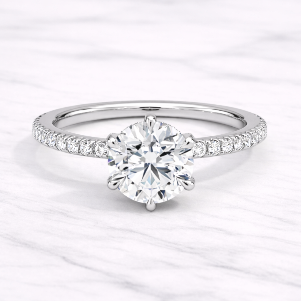 1.20 Karat IGI Sertifikalı Yuvarlak Lab Pırlanta Tektaş Yüzük