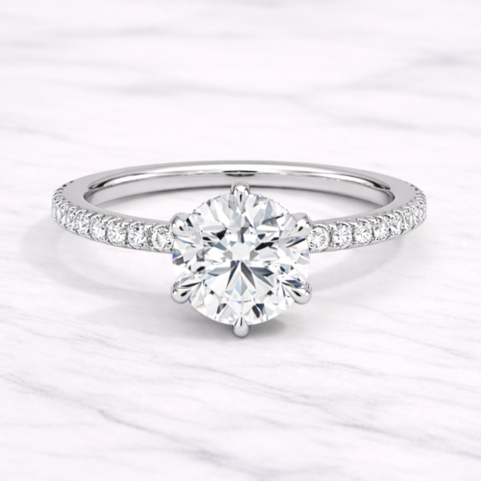 1.20 Karat IGI Sertifikalı Yuvarlak Lab Pırlanta Tektaş Yüzük