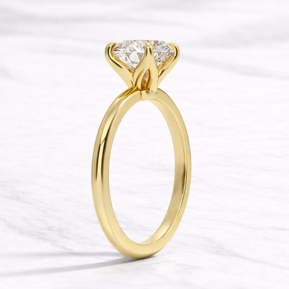 1.50 Karat IGI Sertifikalı Yuvarlak Lab Pırlanta Tektaş Yüzük